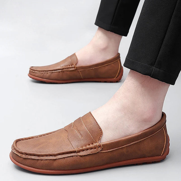 Corvane Leather Loafers - Saint Drako