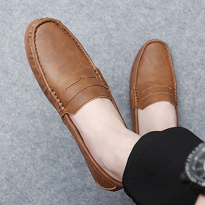 Corvane Leather Loafers - Saint Drako