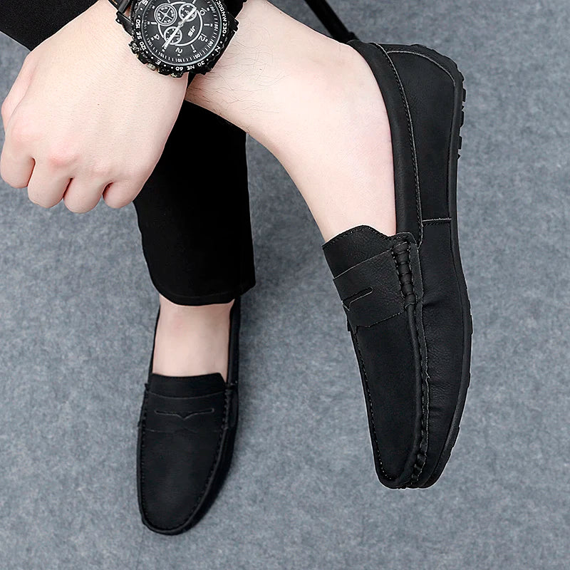 Corvane Leather Loafers - Saint Drako