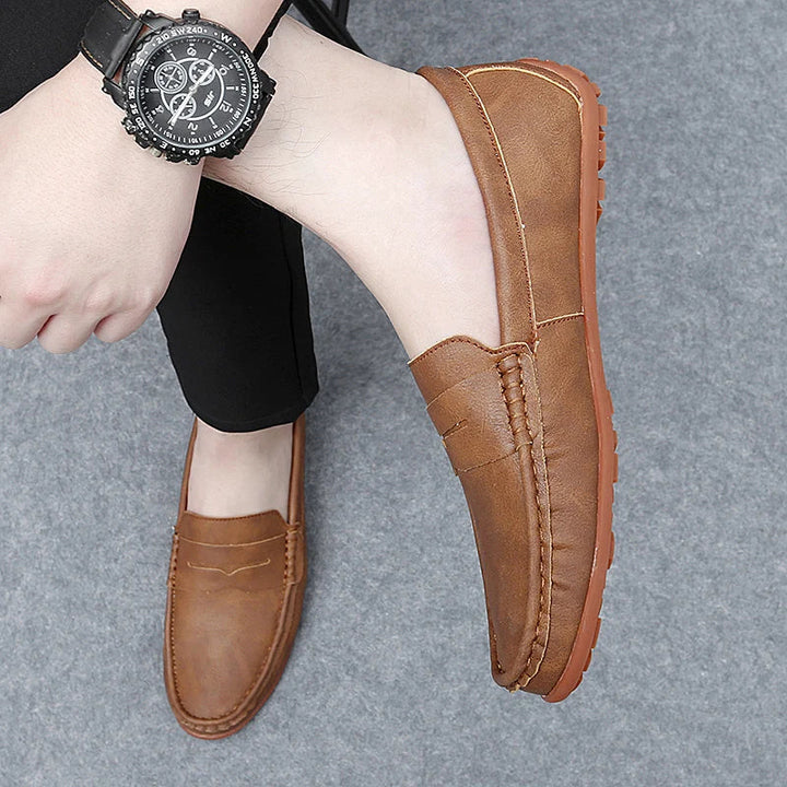 Corvane Leather Loafers - Saint Drako