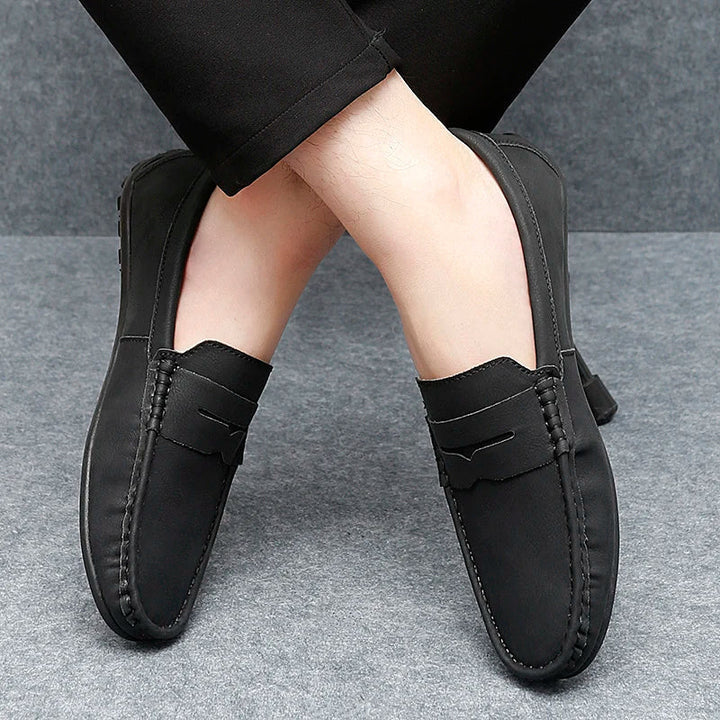 Corvane Leather Loafers - Saint Drako