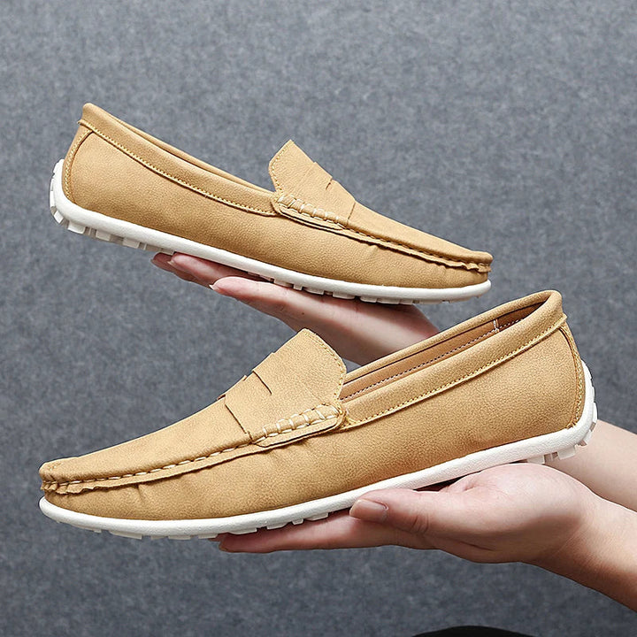 Corvane Leather Loafers - Saint Drako