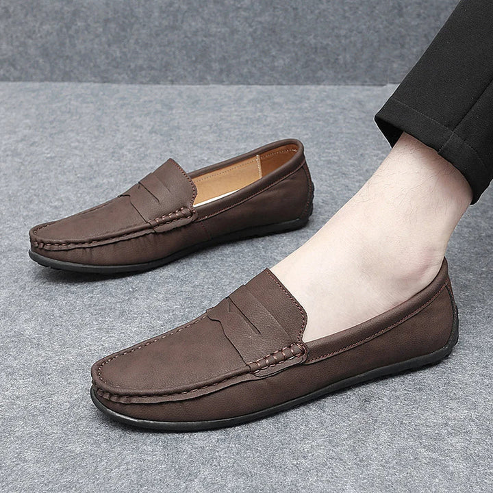 Corvane Leather Loafers - Saint Drako