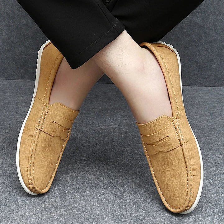 Corvane Leather Loafers - Saint Drako