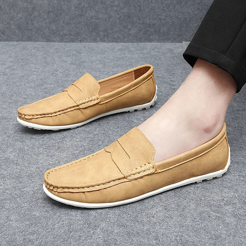 Corvane Leather Loafers - Saint Drako