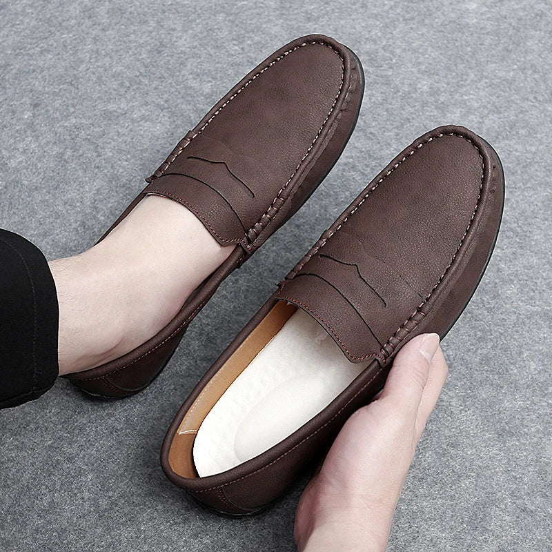 Corvane Leather Loafers - Saint Drako