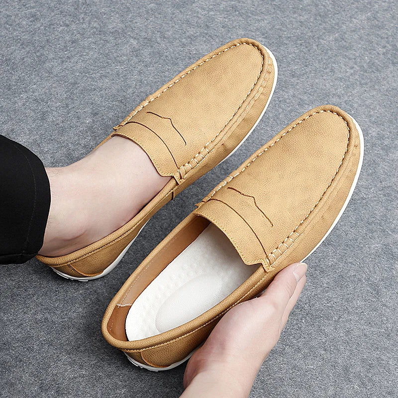 Corvane Leather Loafers - Saint Drako