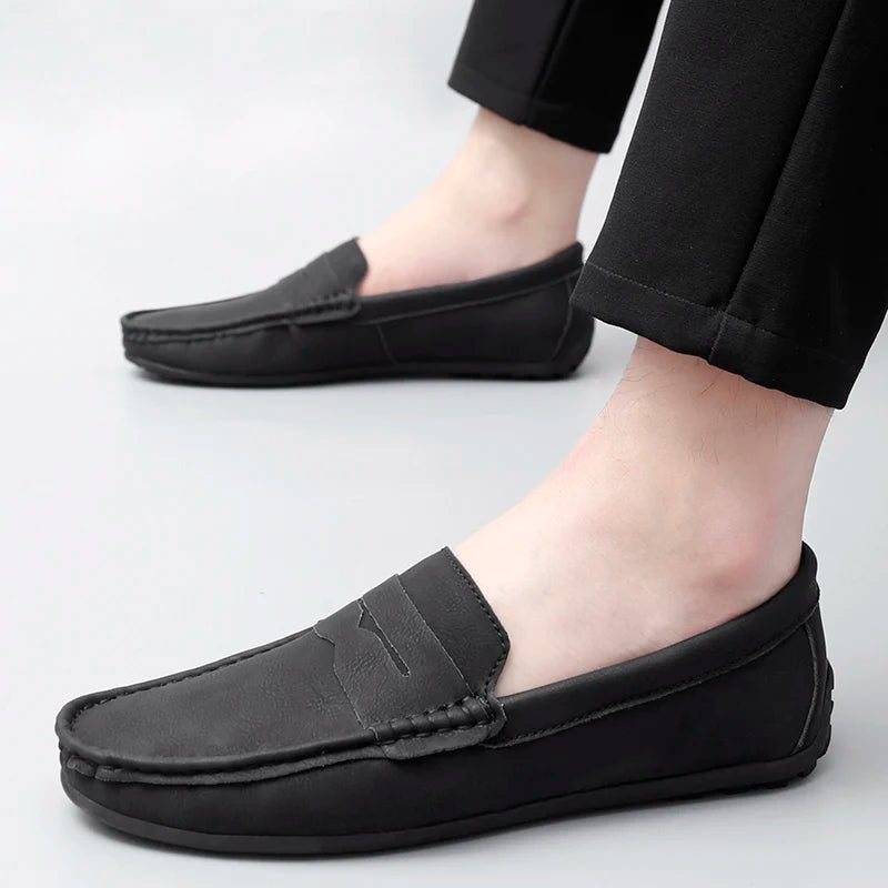 Corvane Leather Loafers - Saint Drako