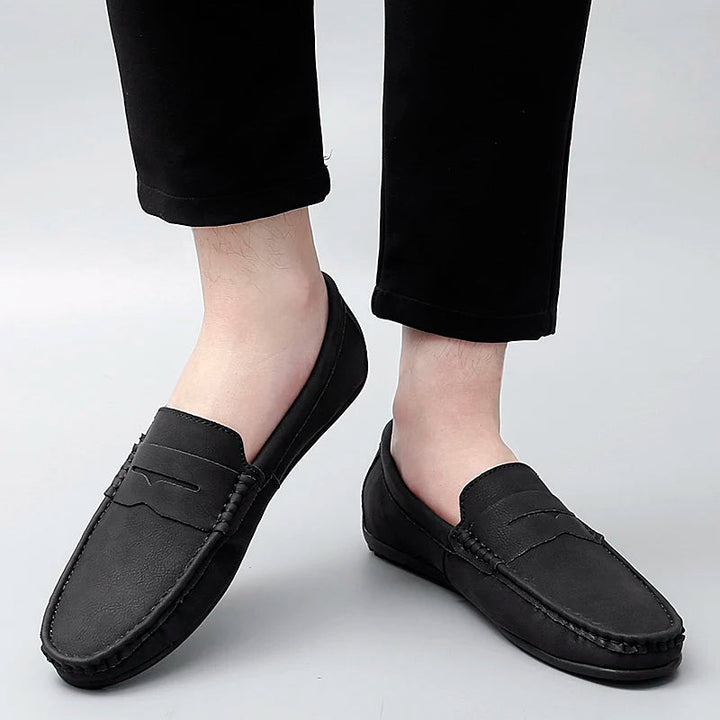 Corvane Leather Loafers - Saint Drako
