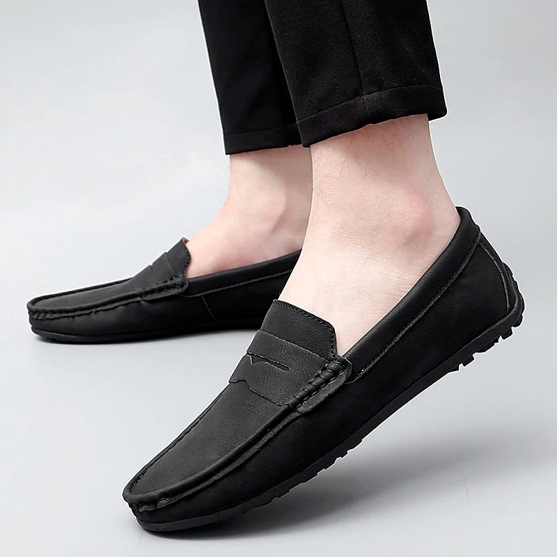 Corvane Leather Loafers - Saint Drako