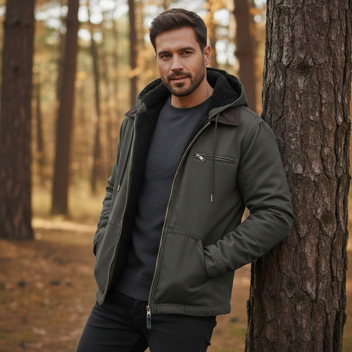 Kennedy Men’s Lined Hooded Jacket - Saint Drako