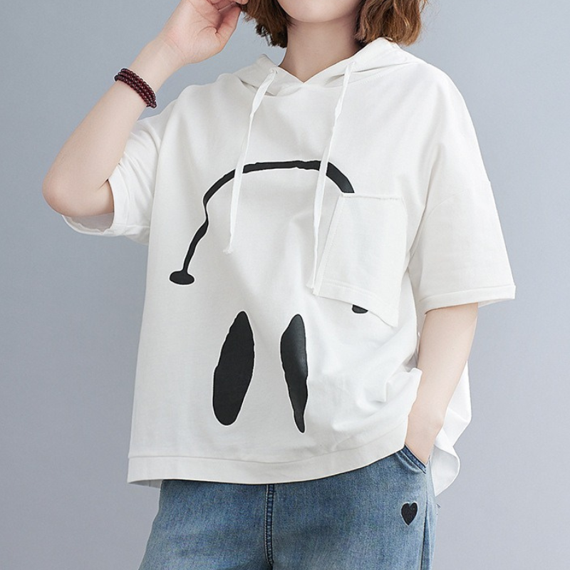 Monday Mood Short-Sleeve Hoodie