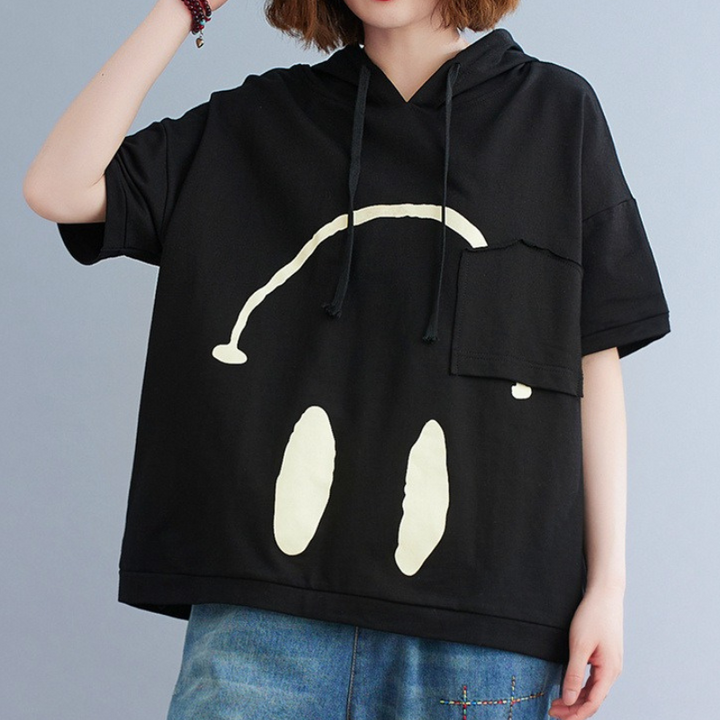 Monday Mood Short-Sleeve Hoodie