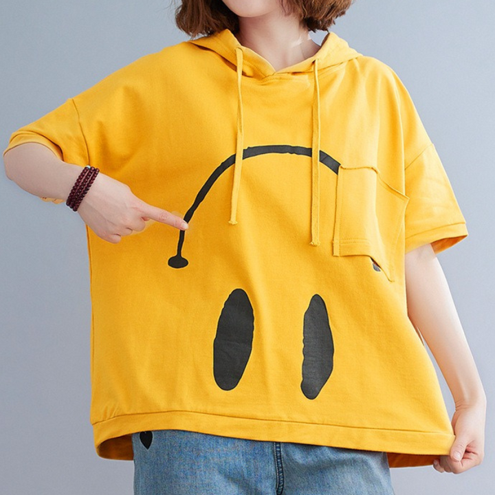 Monday Mood Short-Sleeve Hoodie