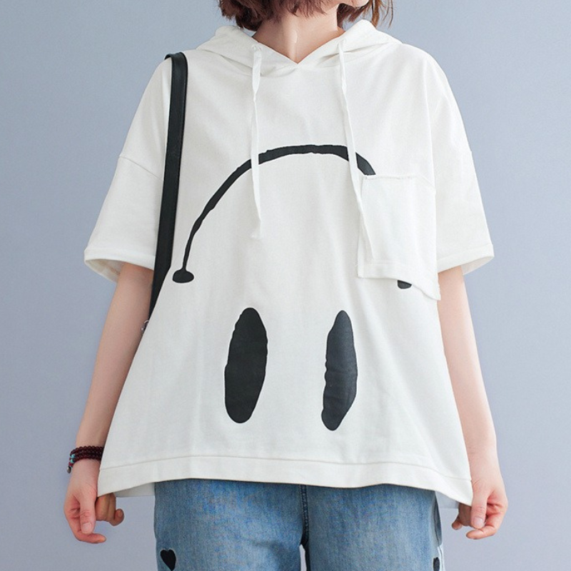 Monday Mood Short-Sleeve Hoodie