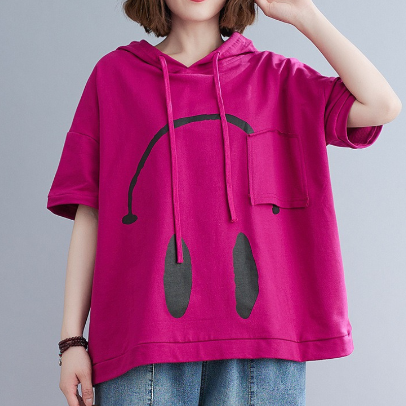 Monday Mood Short-Sleeve Hoodie