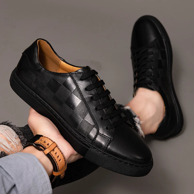 Armano Leather Low Top Sneakers - Saint Drako