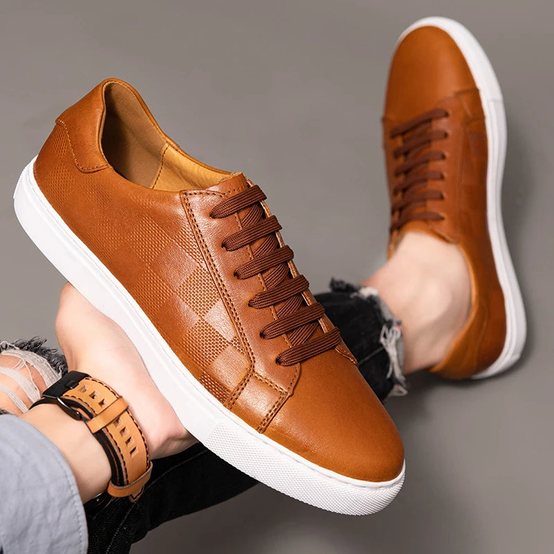 Armano Leather Low Top Sneakers - Saint Drako