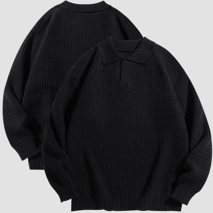 Murcia Waffle Knit Collared Shirt - Saint Drako