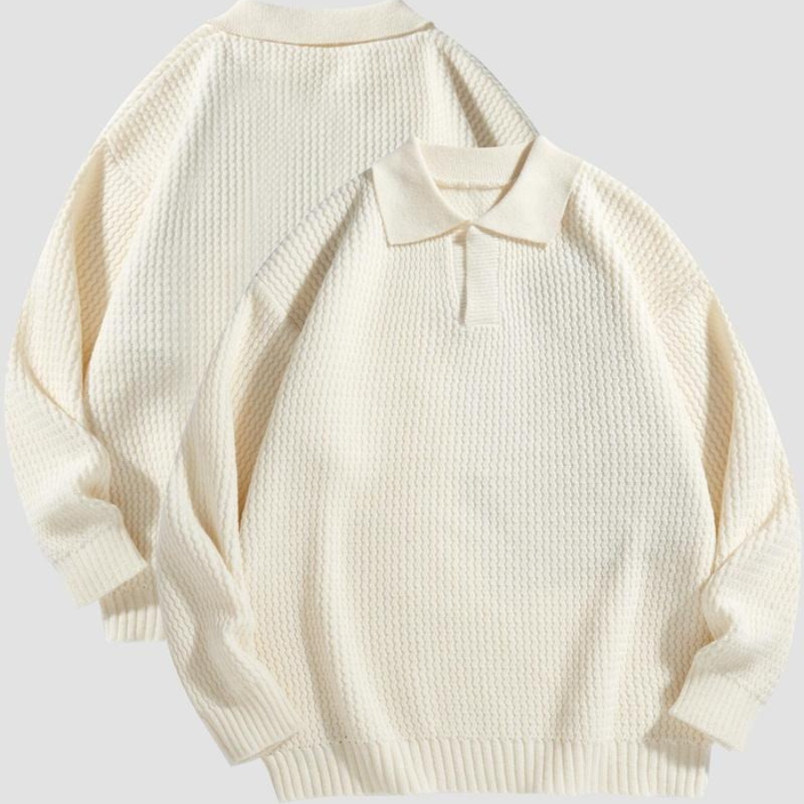 Murcia Waffle Knit Collared Shirt - Saint Drako