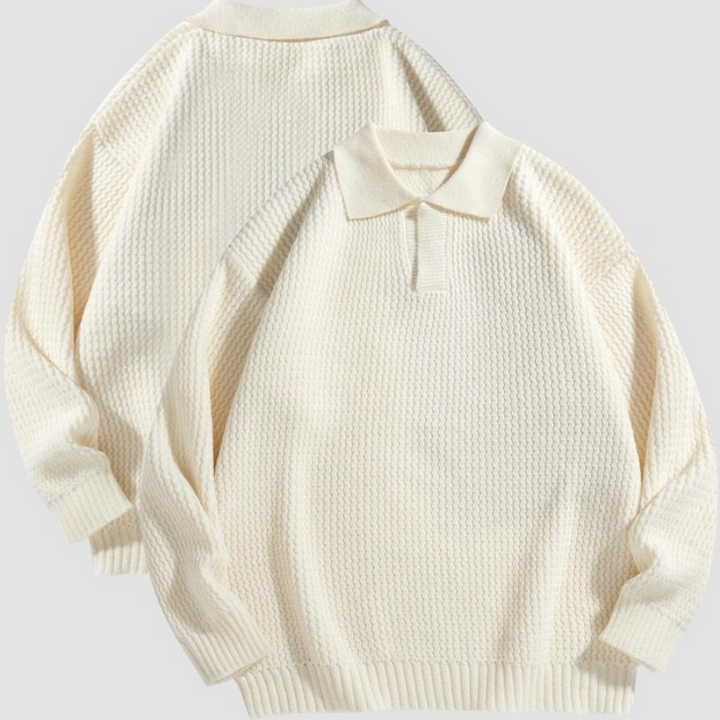 Murcia Waffle Knit Collared Shirt - Saint Drako