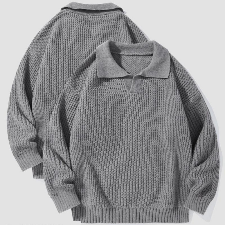 Murcia Waffle Knit Collared Shirt - Saint Drako