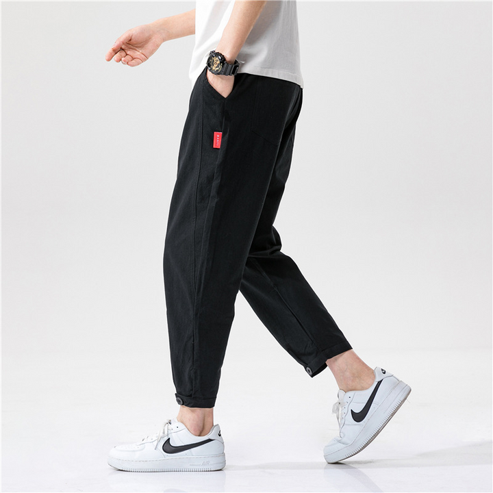 Tenzin Linen Blend Trousers - Saint Drako