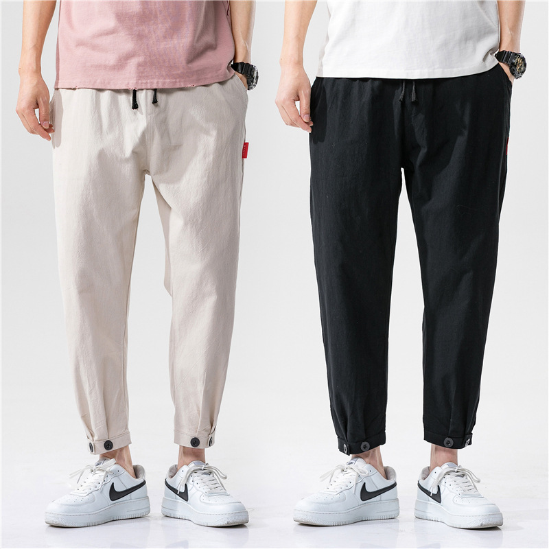 Tenzin Linen Blend Trousers - Saint Drako