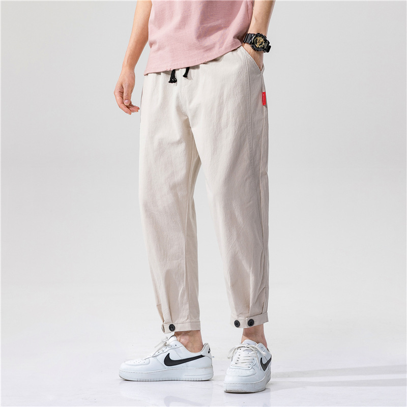 Tenzin Linen Blend Trousers - Saint Drako