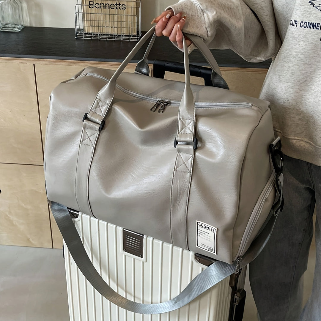 Leather Duffle Bag – Perfect Overnight Travel Bag For Men and Ladies - Saint Drako