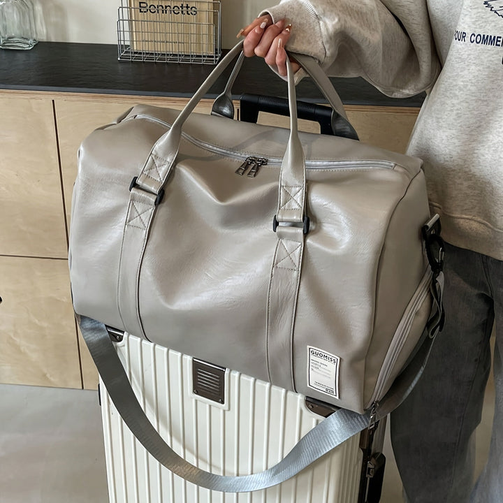 Leather Duffle Bag – Perfect Overnight Travel Bag For Men and Ladies - Saint Drako