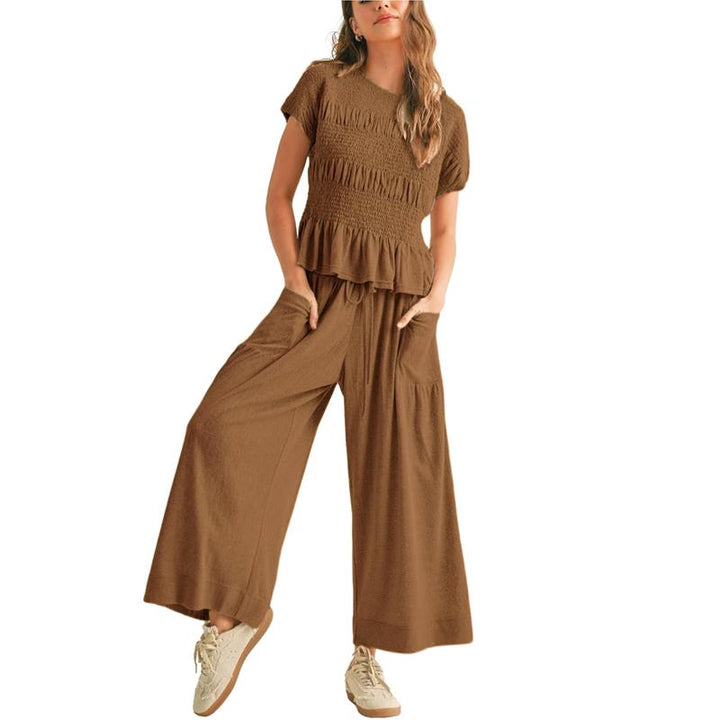 Valenza Smocked Wide Leg Set