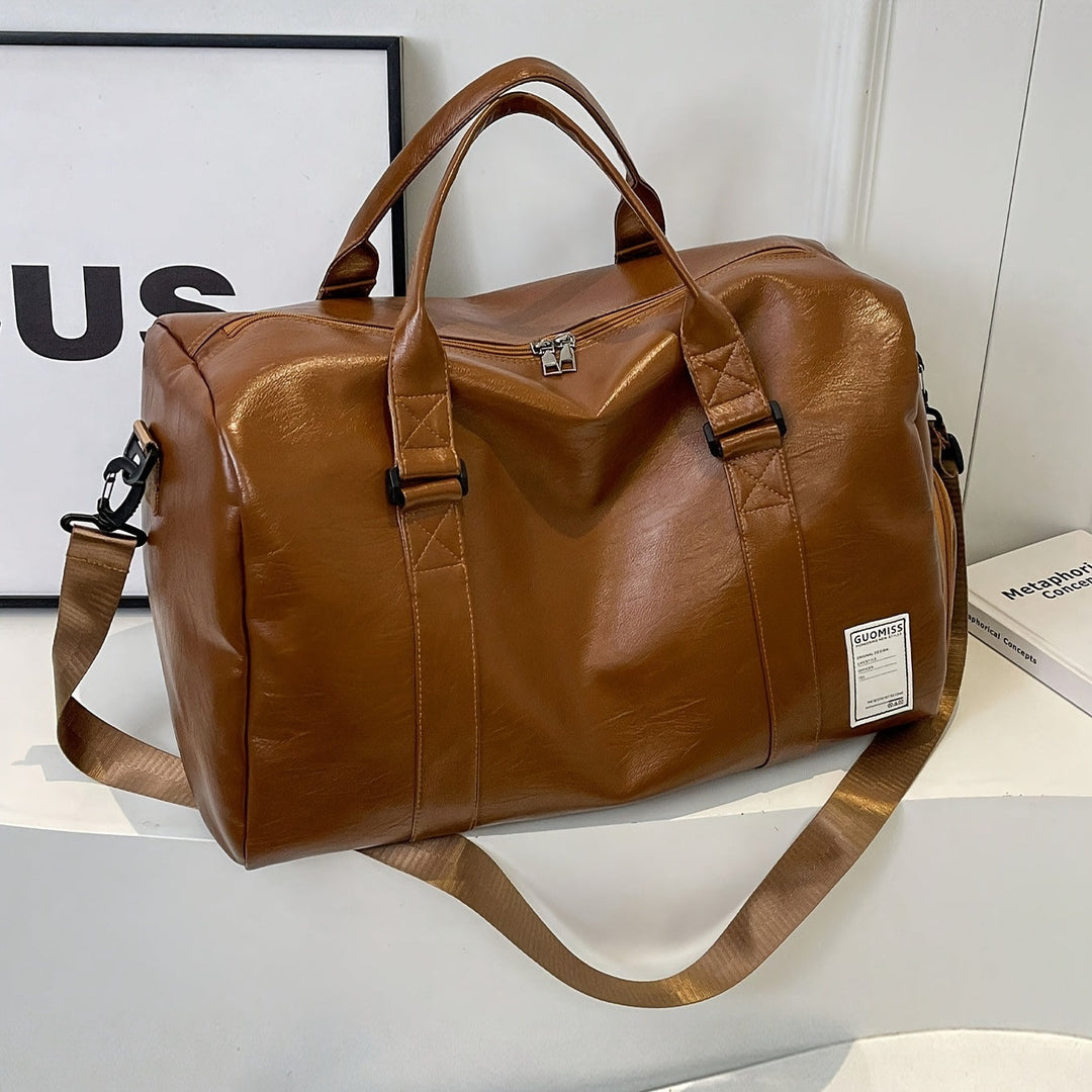 Leather Duffle Bag – Perfect Overnight Travel Bag For Men and Ladies - Saint Drako