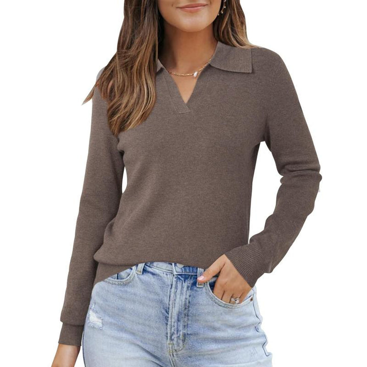 Elvas Collared Knit Top