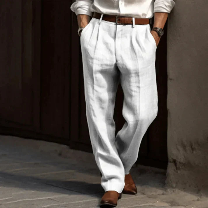 Mercer Men’s Classic Wide Leg Trousers - Saint Drako
