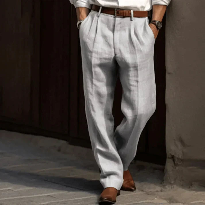 Mercer Men’s Classic Wide Leg Trousers - Saint Drako
