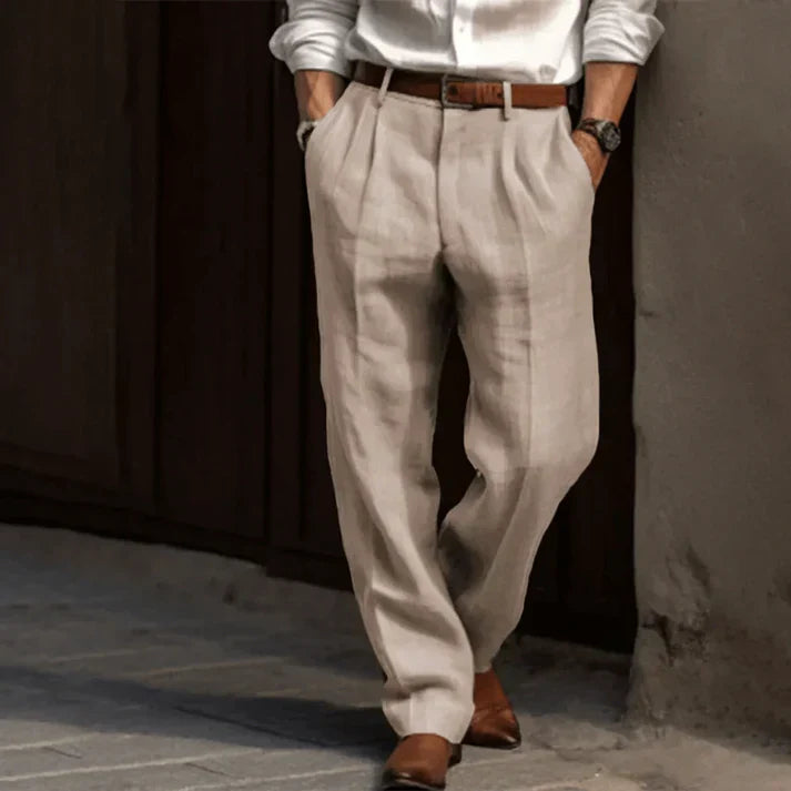 Mercer Men’s Classic Wide Leg Trousers - Saint Drako