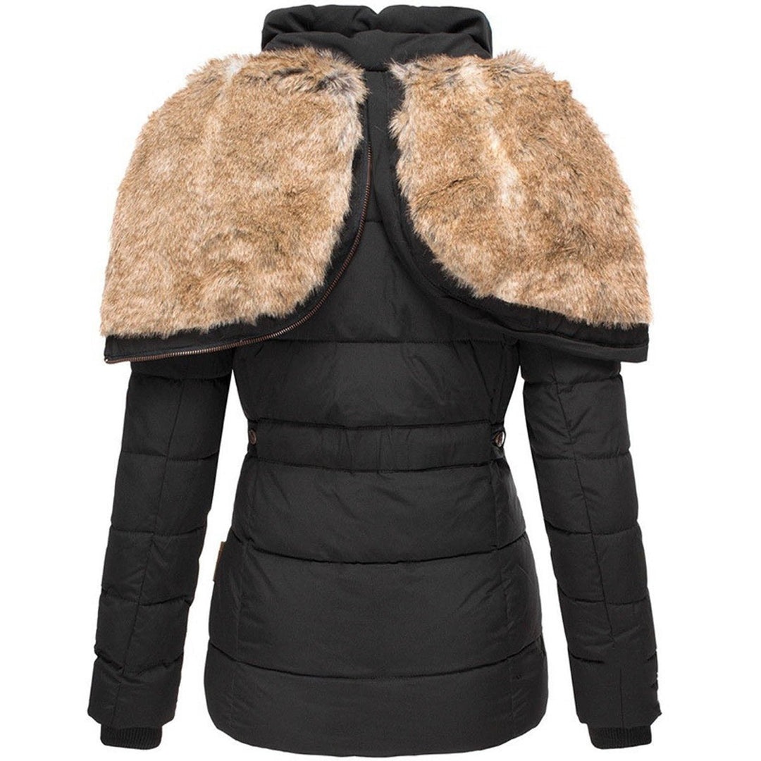Valenza Quilted Fur-Trim Hooded Puffer Jacket