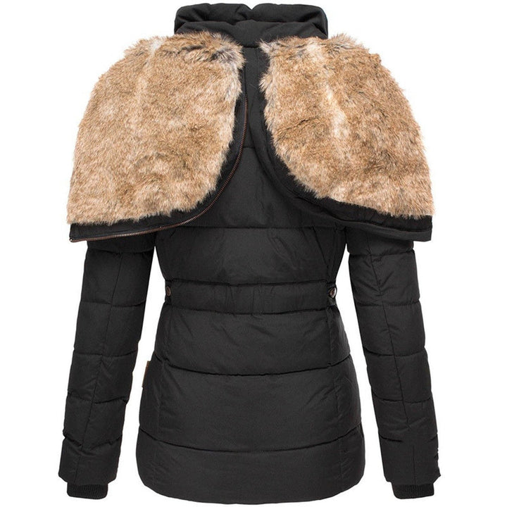 Valenza Quilted Fur-Trim Hooded Puffer Jacket