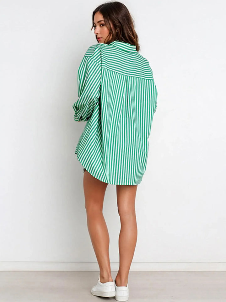 Verona Striped Oversized Two-Piece Set