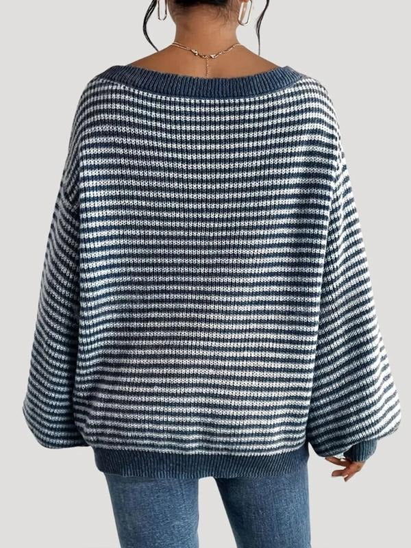 Marbella Striped Knit Sweater - Saint Drako