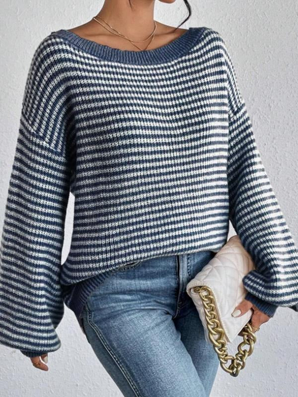 Marbella Striped Knit Sweater - Saint Drako