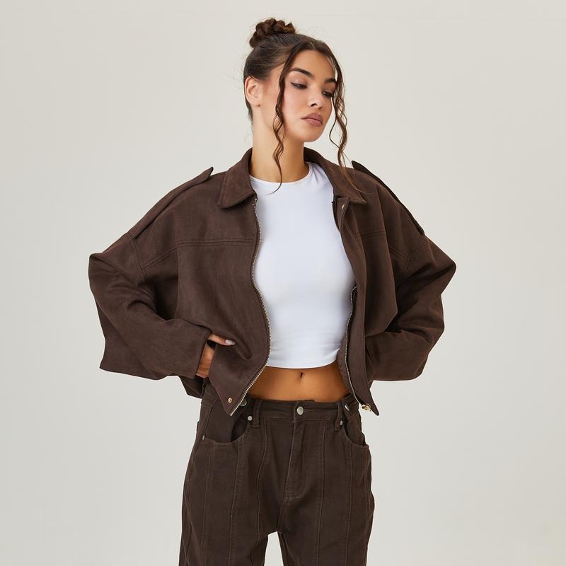 Novara Suede Bomber Jacket | Saint Drako