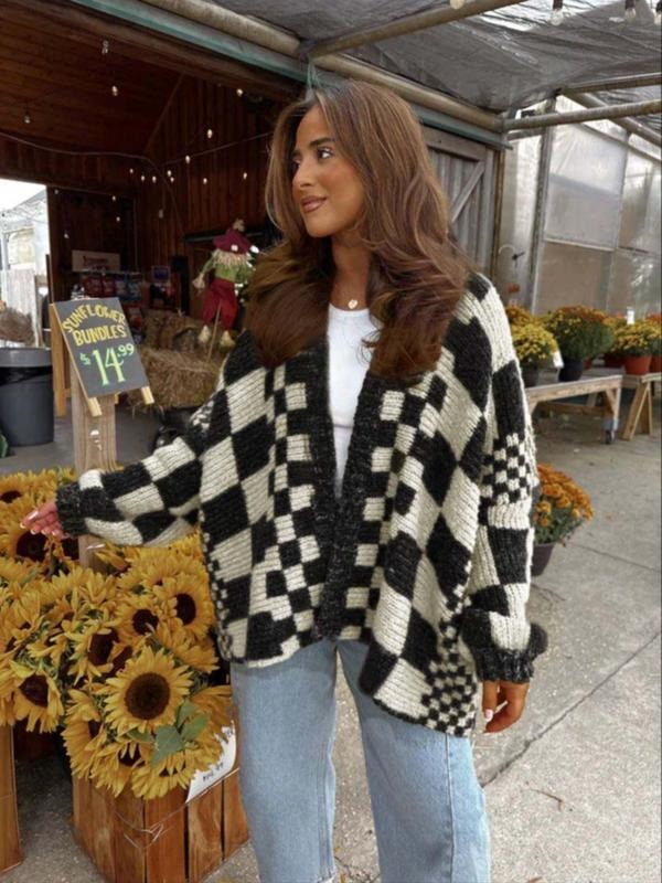 Verona Check Cardigan - Saint Drako