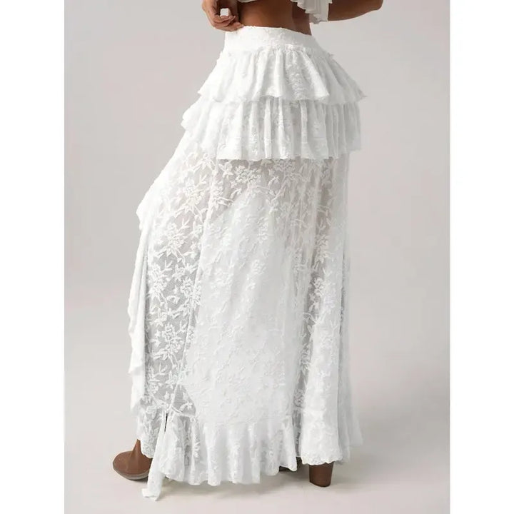 Sienne Lace High-Low Skirt