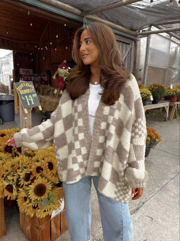 Verona Check Cardigan - Saint Drako