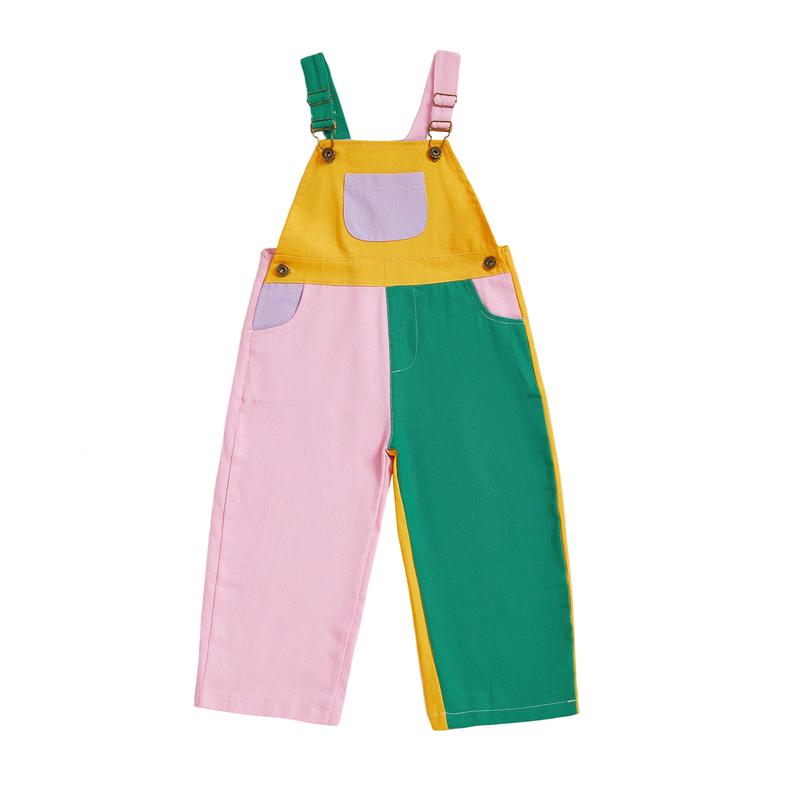 Lunaro Colorblock Kids Overalls