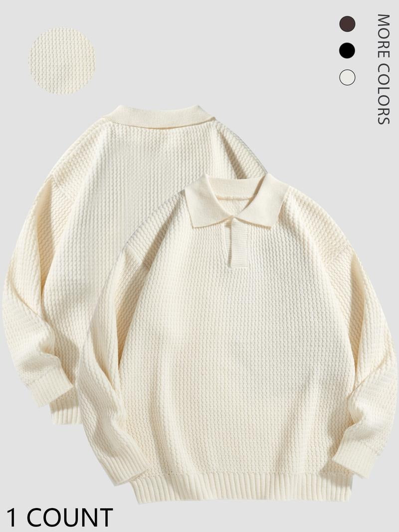 Corvino Knit Polo Sweater - Saint Drako
