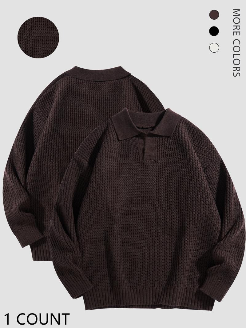 Corvino Knit Polo Sweater - Saint Drako