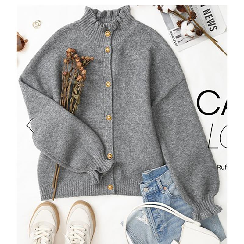 Sines Buttoned Knit Cardigan